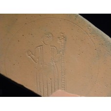 Terra Sigillata Africana platter/bowl fragment, long cross